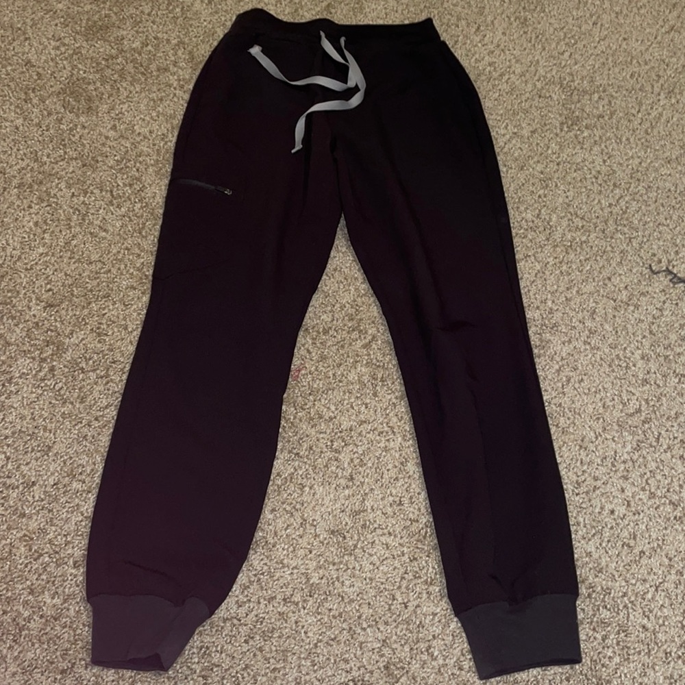 Figs Black High Waisted Zamora Joggers
